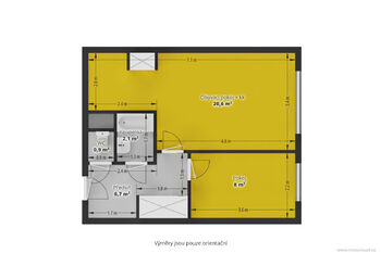 Prodej bytu 2+kk v osobním vlastnictví 39 m², Beroun