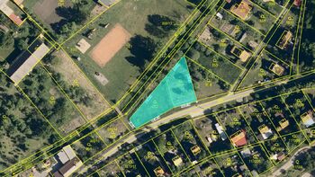 Snímek katastrální mapy - Prodej pozemku 668 m², Bohdalice-Pavlovice