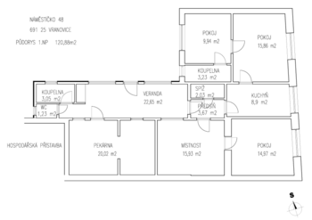 Prodej domu 121 m², Vranovice
