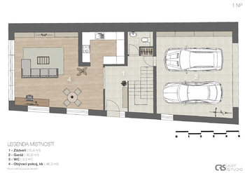Pronájem domu 283 m², Praha 5 - Stodůlky