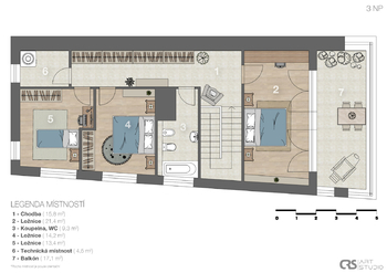 Pronájem domu 283 m², Praha 5 - Stodůlky