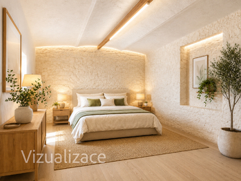 Naše vizualizace možného budoucího stavu - Prodej domu 110 m², Kosoř