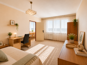 Vizualizace - Pronájem bytu 1+1 v osobním vlastnictví 48 m², České Budějovice
