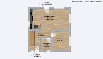 Prodej chaty / chalupy 91 m², Ochoz u Brna