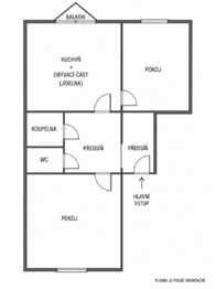 Prodej bytu 2+1 v osobním vlastnictví 58 m², Praha 9 - Horní Počernice