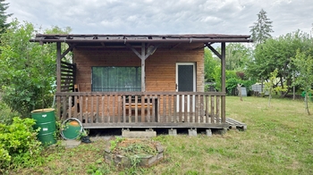 Chatka 14 m2 s terasou 9 m2 - Prodej pozemku 580 m², Ivanovice na Hané 