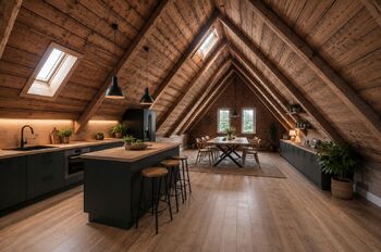 Vizualizace půdní části 1 - Prodej domu 237 m², Šonov