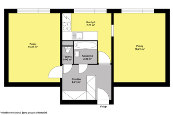 Prodej bytu 2+1 v osobním vlastnictví 51 m², Hradec Králové