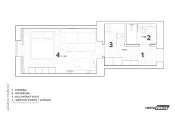 Prodej bytu 1+1 v osobním vlastnictví 34 m², Praha 3 - Žižkov
