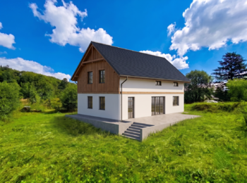 VIZUALIZACE DOMU 1 - Prodej pozemku 1748 m², Homole u Panny