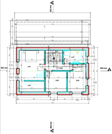 RD - půdorys patro - Prodej pozemku 1748 m², Homole u Panny