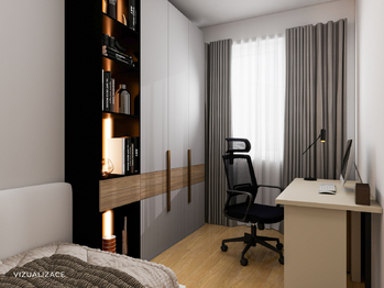 vizualizace - Prodej bytu 3+kk v osobním vlastnictví 64 m², Praha 10 - Hostivař