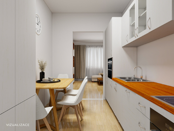 vizualizace - Prodej bytu 3+kk v osobním vlastnictví 64 m², Praha 10 - Hostivař