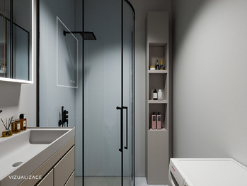 vizualizace - Prodej bytu 3+kk v osobním vlastnictví 64 m², Praha 10 - Hostivař