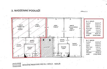 Prodej bytu 2+1 v osobním vlastnictví 50 m², Šumperk