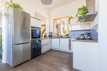 Kuchyňský kout - Prodej bytu 3+kk v osobním vlastnictví 85 m², Praha 10 - Vršovice