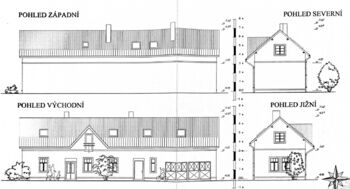 pohled na budovu - Prodej domu 125 m², Louňovice