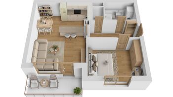 Prodej bytu 2+kk v osobním vlastnictví 50 m², Břeclav