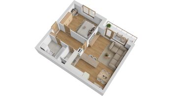 Prodej bytu 2+kk v osobním vlastnictví 50 m², Břeclav