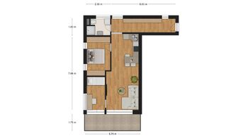 Prodej bytu 3+kk v osobním vlastnictví 58 m², Veselí nad Moravou