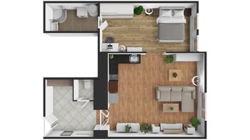 Pronájem bytu 2+kk v osobním vlastnictví 57 m², Plzeň