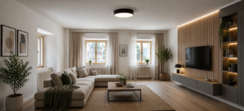 VIZUALIZACE obývacího pokoje  - Prodej domu 140 m², Dobroměřice