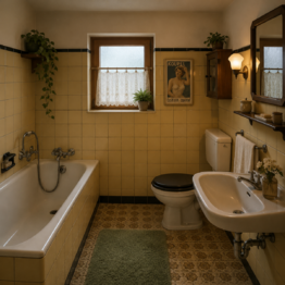 vizualizace koupelny  - Prodej domu 112 m², Kadaň