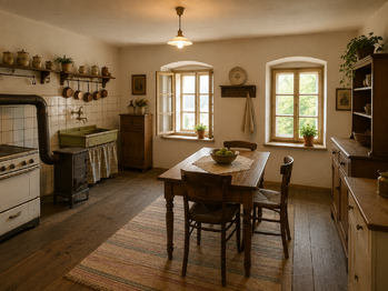 vizualizace kuchyně - Prodej domu 112 m², Kadaň