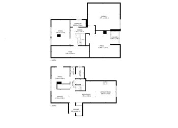 orientační půdorys nemovitosti - Prodej chaty / chalupy 170 m², Vimperk
