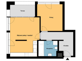 Pronájem bytu 2+kk v osobním vlastnictví 58 m², Praha 8 - Libeň