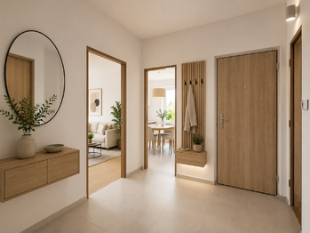vizualizace chodba - Prodej bytu 2+1 v osobním vlastnictví 50 m², Plzeň