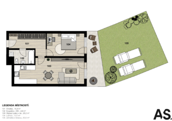 Pronájem bytu 2+kk v osobním vlastnictví 55 m², Praha 5 - Stodůlky
