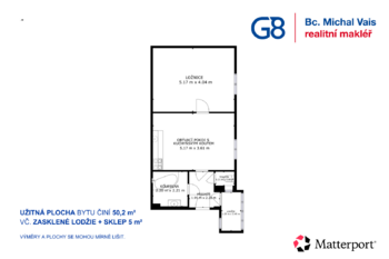Pronájem bytu 2+kk v osobním vlastnictví 50 m², Ústí nad Labem