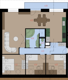 Prodej bytu 4+kk v osobním vlastnictví 112 m², Dobříš