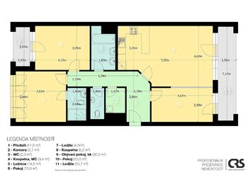Prodej bytu 4+kk v osobním vlastnictví 104 m², Praha 8 - Karlín