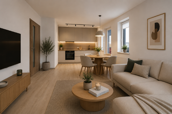 Vizualizace - Prodej bytu 2+kk v osobním vlastnictví 48 m², Praha 9 - Hloubětín 