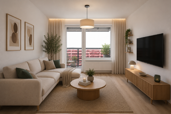Vizualizace - Prodej bytu 2+kk v osobním vlastnictví 48 m², Praha 9 - Hloubětín