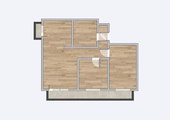 Půdorys - Pronájem bytu 3+kk v osobním vlastnictví 60 m², Frýdek-Místek