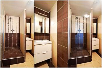 Koupelna - Pronájem bytu 3+1 v osobním vlastnictví 73 m², Hodonín