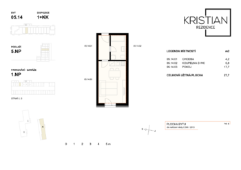 Pronájem bytu 1+kk v osobním vlastnictví 28 m², Hradec Králové