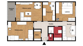 Prodej bytu 4+1 v osobním vlastnictví 77 m², Žatec