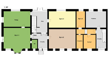 Prodej nájemního (činžovního) domu 420 m², Velká Kraš