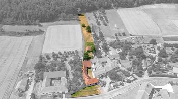 vyznačení pozemku v terénu - Prodej domu 124 m², Lomnice