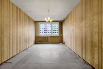 Obývací pokoj - Prodej bytu 2+kk v družstevním vlastnictví 42 m², Praha 4 - Kamýk