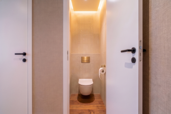 Vizualizace toalety - Prodej bytu 2+kk v družstevním vlastnictví 42 m², Praha 4 - Kamýk