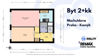 Prodej bytu 2+kk v družstevním vlastnictví 42 m², Praha 4 - Kamýk