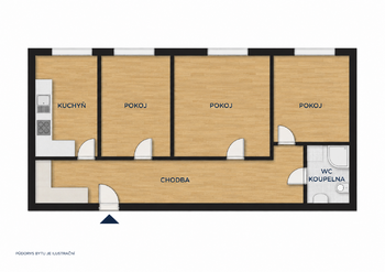 Pronájem bytu 3+1 v družstevním vlastnictví 80 m², Ostrava