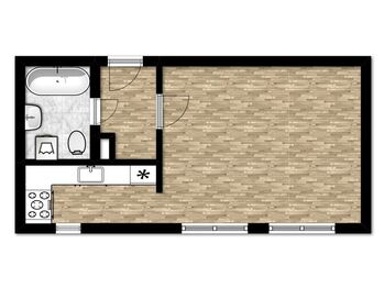 Pronájem bytu 1+kk v osobním vlastnictví 32 m², Kolín