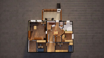 2NP - půdorys bytu v 1. patře - Prodej domu 234 m², Lomnice nad Popelkou