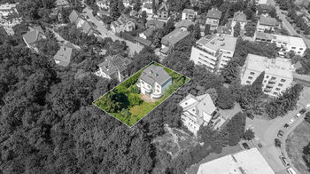 Pohled na dům z jihovýchodu - Prodej domu 358 m², Praha 4 - Braník